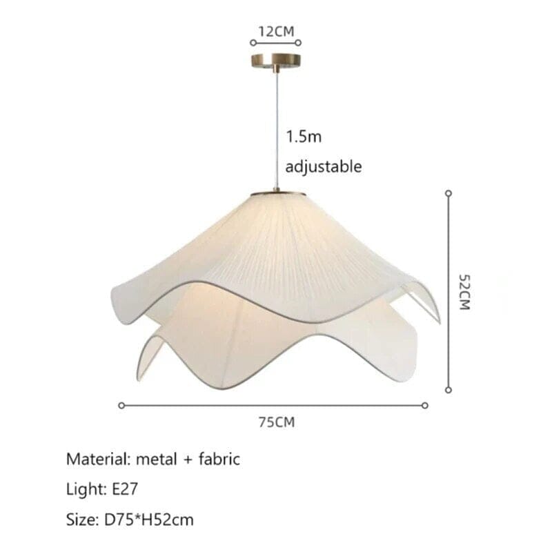 ثريا أزهار قماشية بيل فلور لغرف المعيشة
