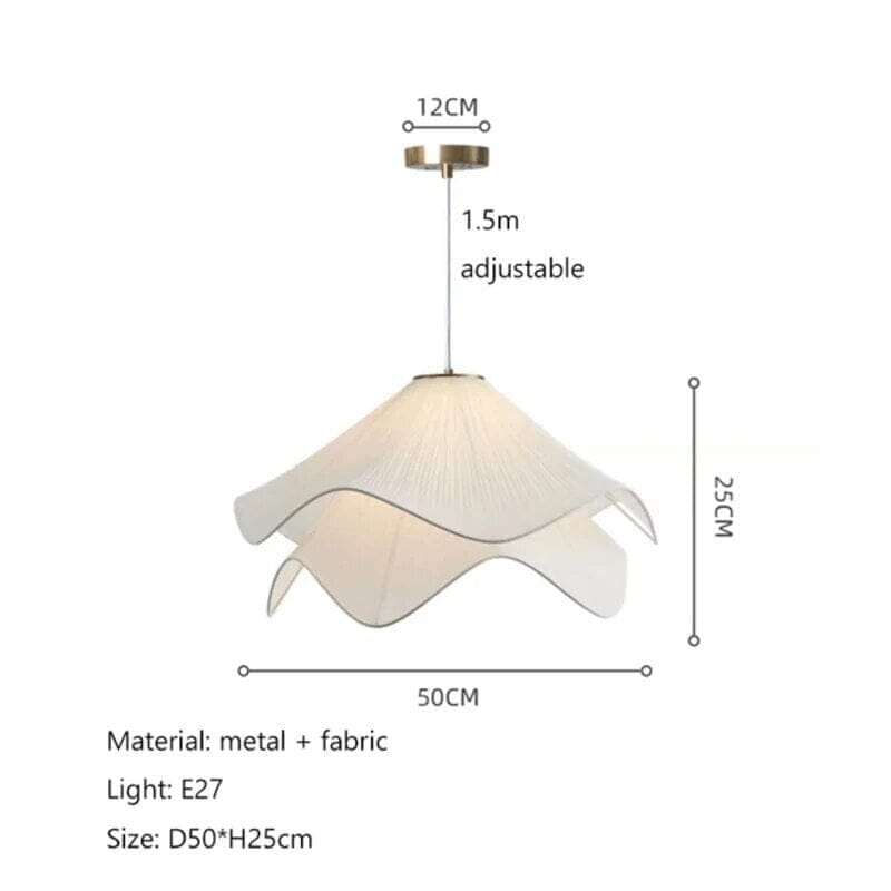ثريا أزهار قماشية بيل فلور لغرف المعيشة