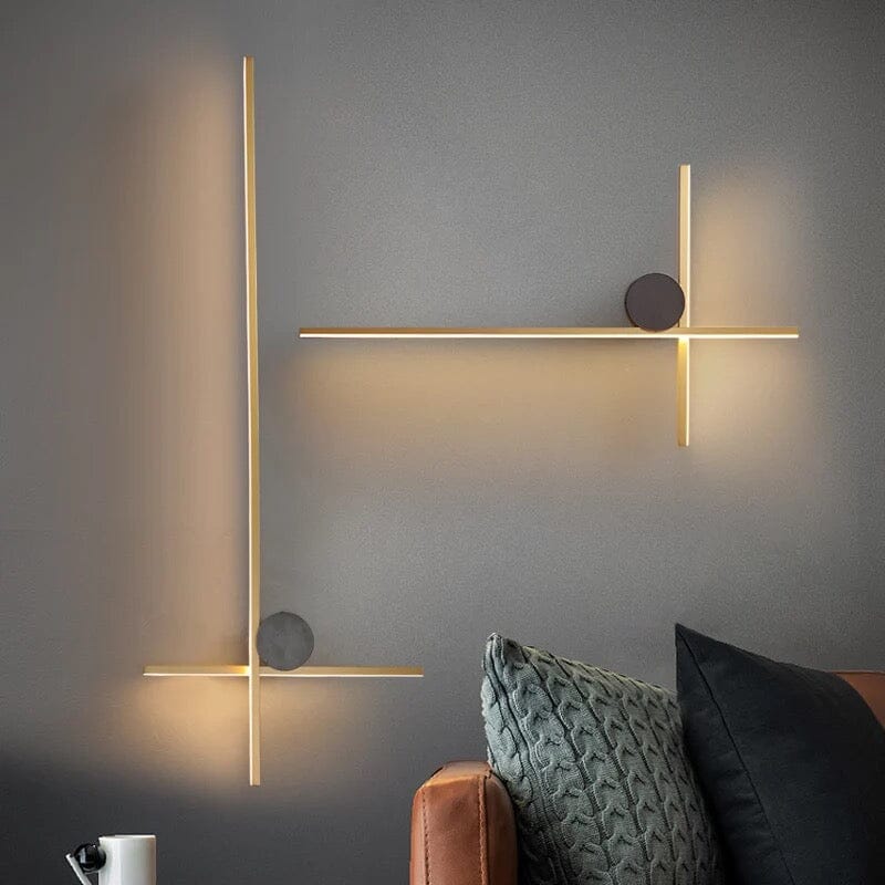 Asterlo Copper Wall Lamp Postmodern Geometric Shade