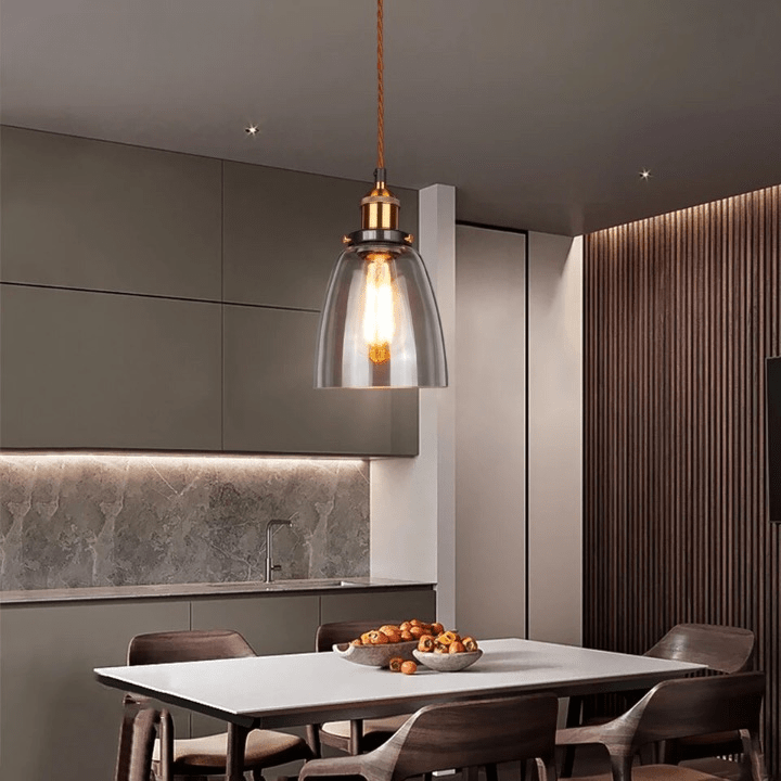 Novae Retro Glass Pendant Lights for Living Rooms and Lofts