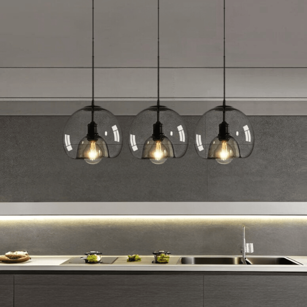 Lyris Glass Pendant Lamps for Modern Kitchens and Bathrooms