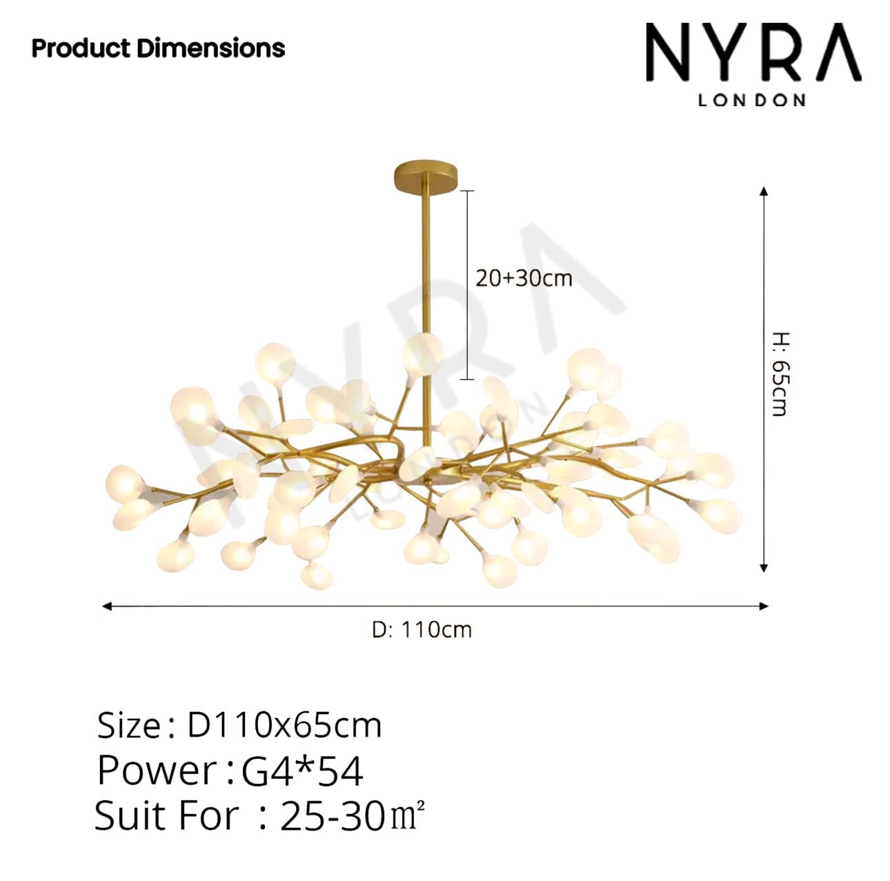 LumaFlare Iron LED Chandelier for Modern Interiors Style