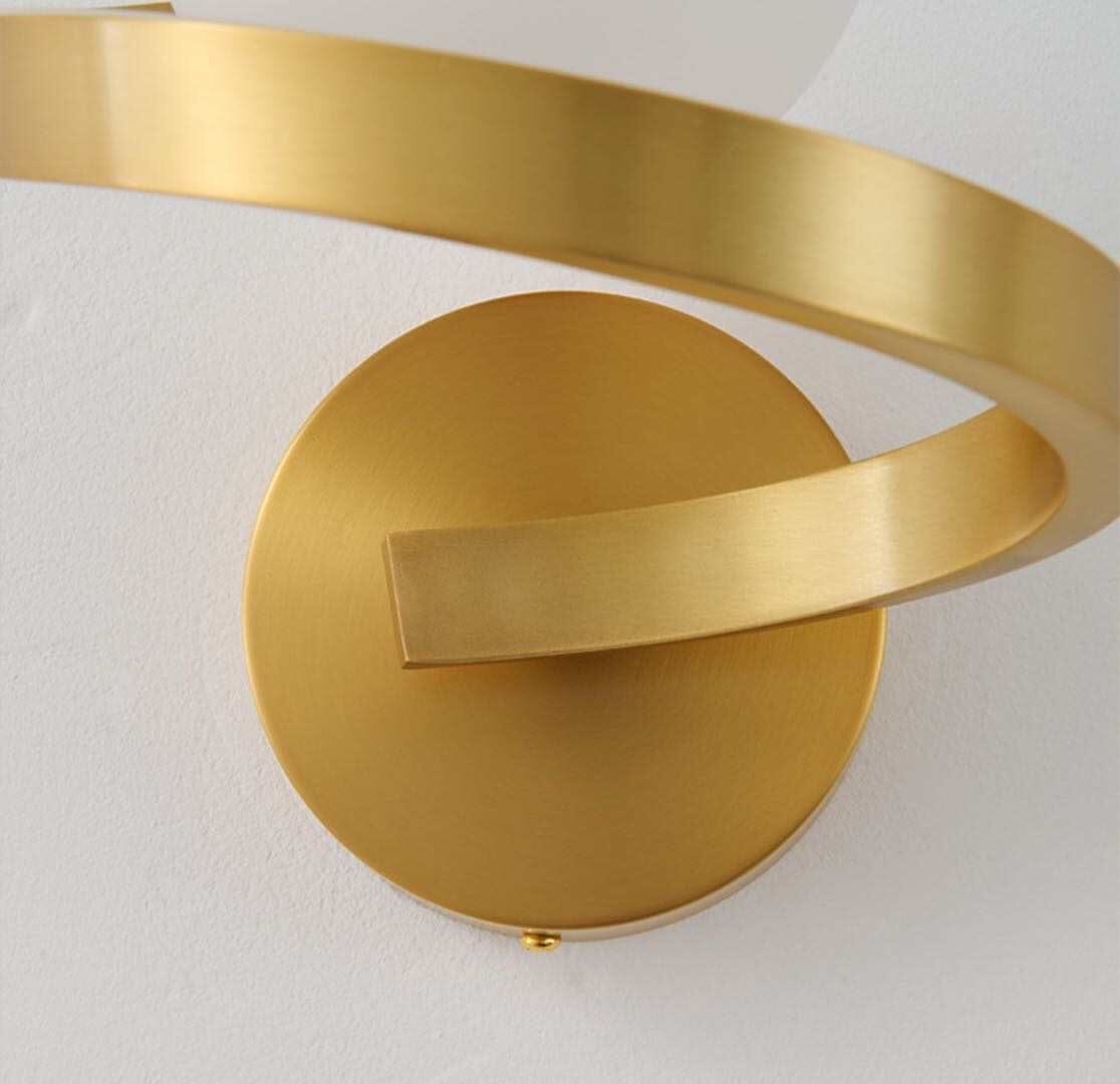 Kinkiet ścienny Aurelia Copper LED z ciepłym światłem