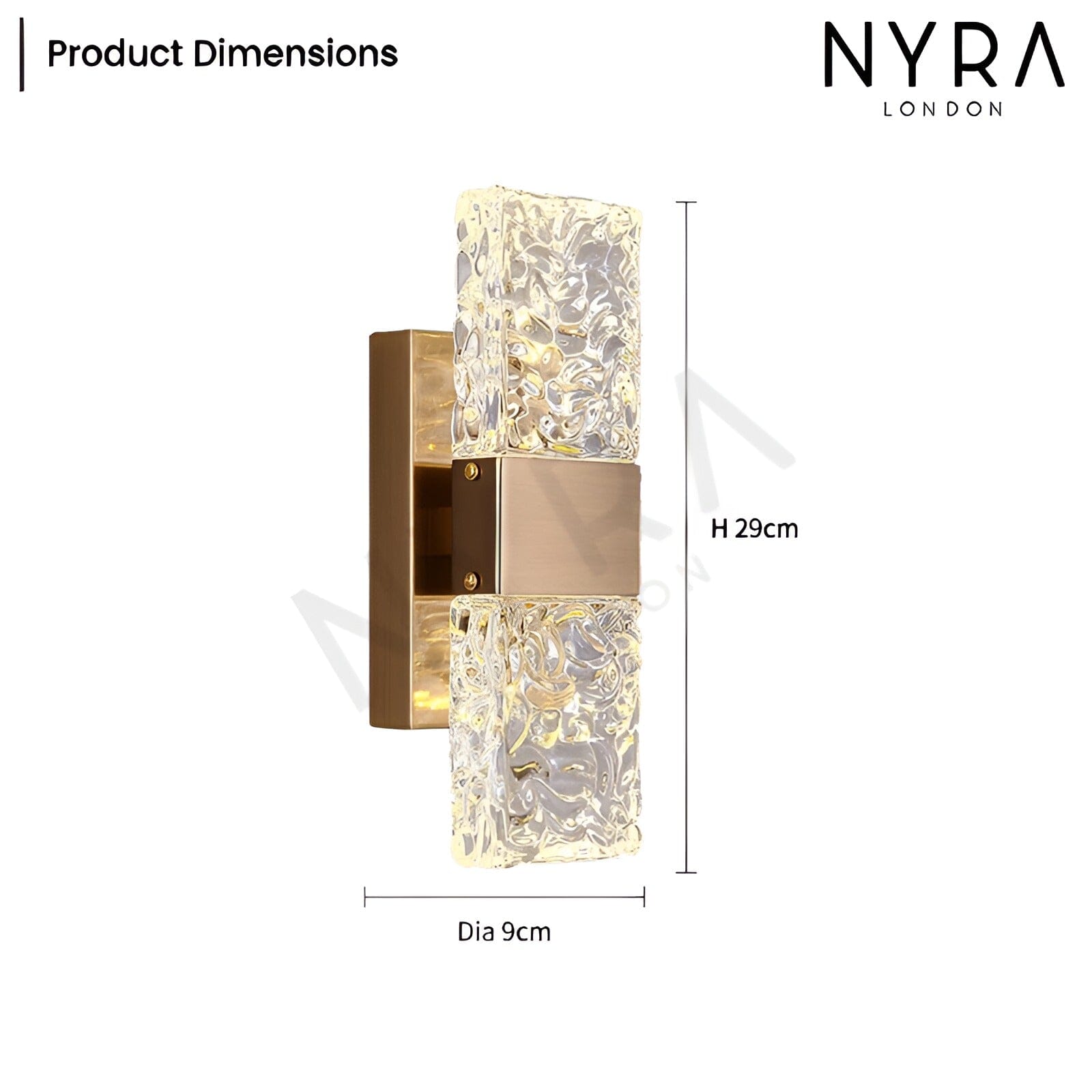 Aurelia Crest Wall Lamp Ambient Handcrafted Lighting