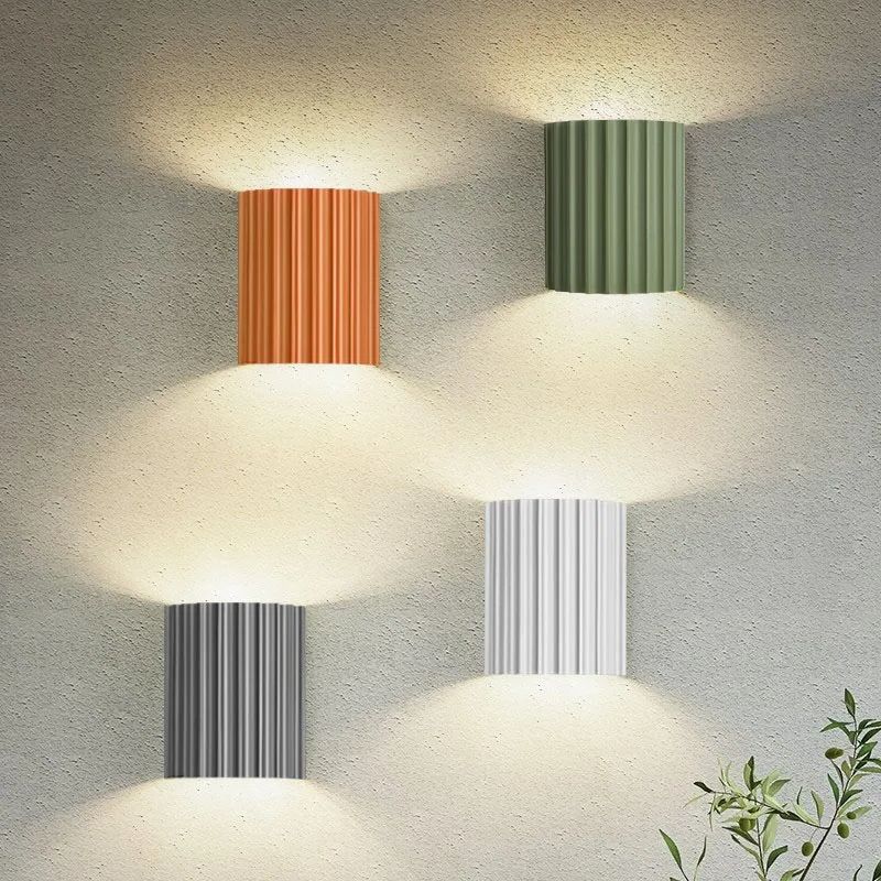 NovaRuffle Wall Light With Elegant Macaron Style Shade