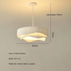 Aurelia Pleated Fabric Pendant Lamp with Soft Glow Ambience