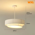 Aurelia Pleated Fabric Pendant Lamp with Soft Glow Ambience