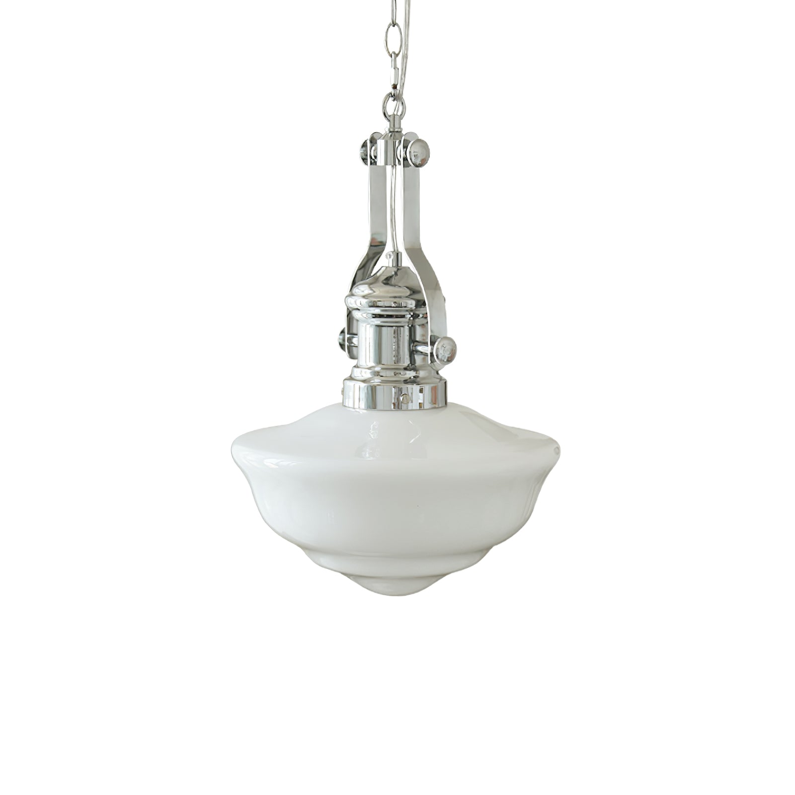 Vernaro | School-Style Pendant Lamp With Glass Shades