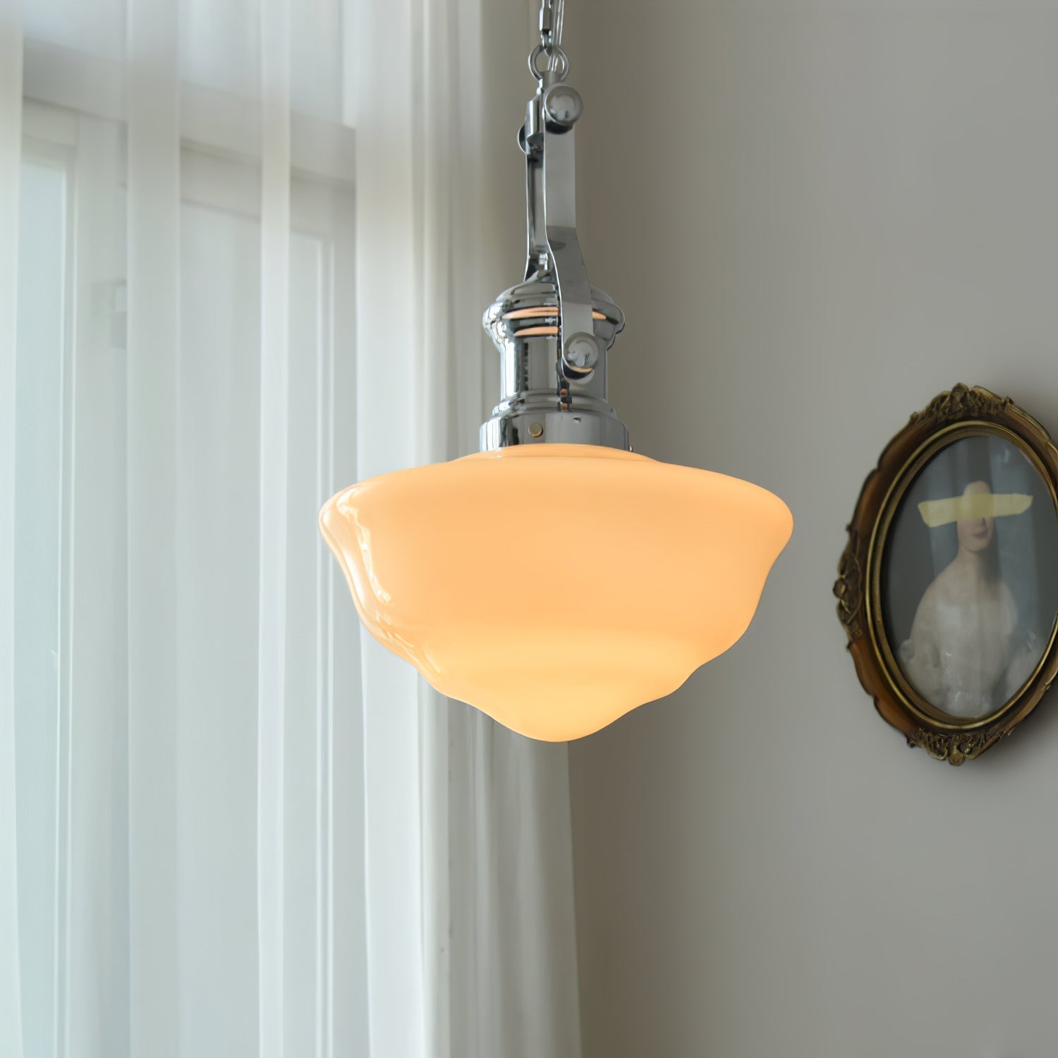 Vernaro | School-Style Pendant Lamp With Glass Shades