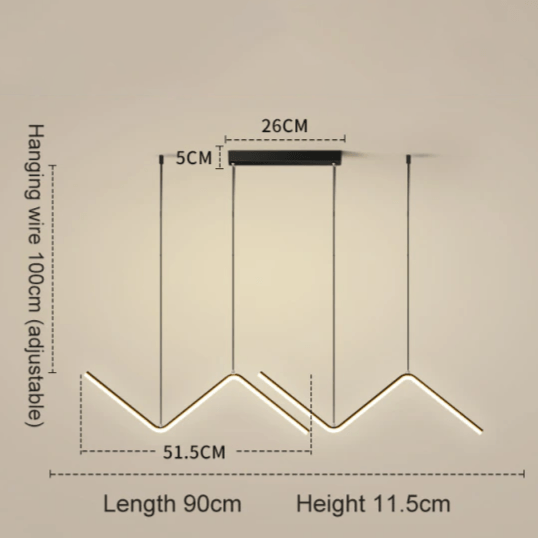 Aria Crest Wave Pendant Light Modern Designer Ceiling Lamp