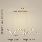 Aria Crest Wave Pendant Light Modern Designer Ceiling Lamp