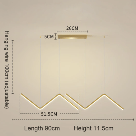 Aria Crest Wave Pendant Light Modern Designer Ceiling Lamp