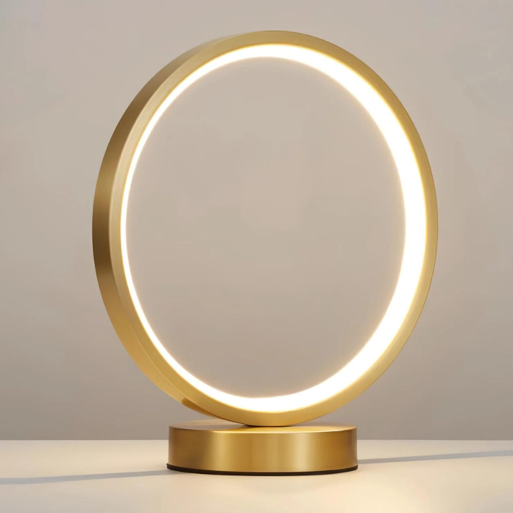 Candeeiro de Secretária LED Lumora Circle | Candeeiro de Mesa Moderno de Luz do Dia