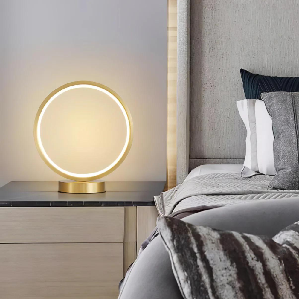 Lumora Circle LED Desk Lamp | Modern Daylight Table Light