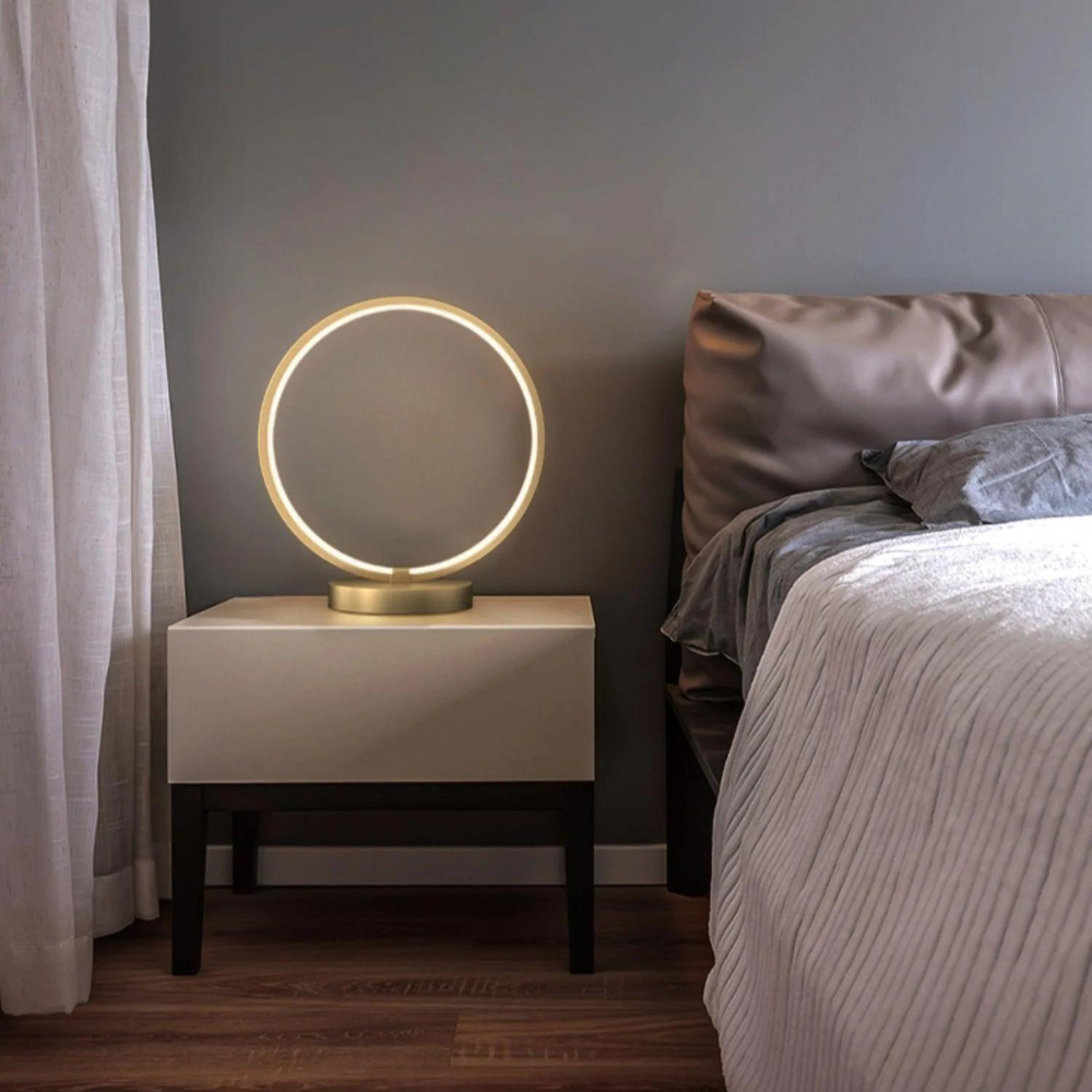Lumora Circle LED Desk Lamp | Modern Daylight Table Light