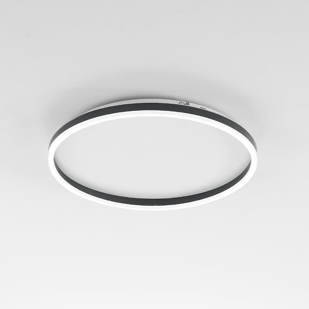 Lampa sufitowa Aurelia Ring LED w kolorze czarnym i złotym, ściemnialna
