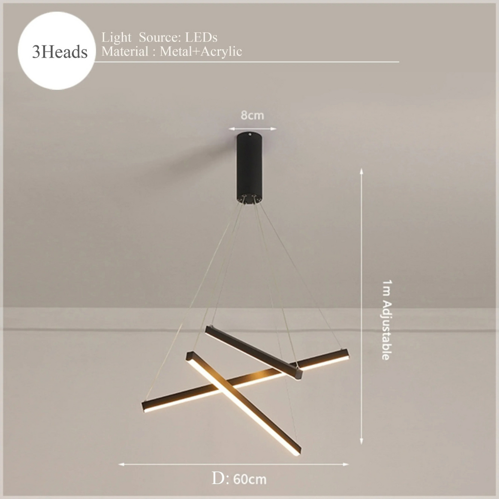 Lumenis Multi Level LED Pendant Light With Remote Dimmer