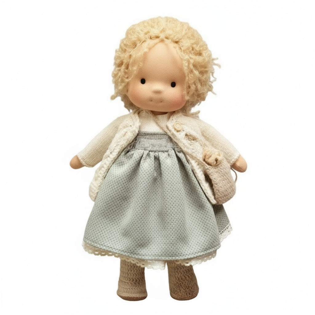 Aurelia Handmade Waldorf Doll Made Of Cotton For Creative Play