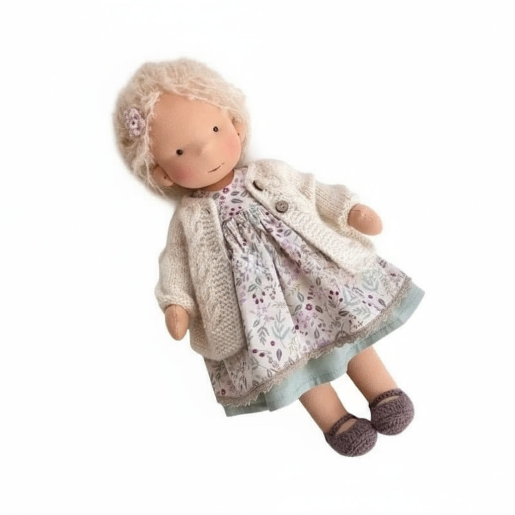 Aurelia Handmade Waldorf Doll Made Of Cotton For Creative Play
