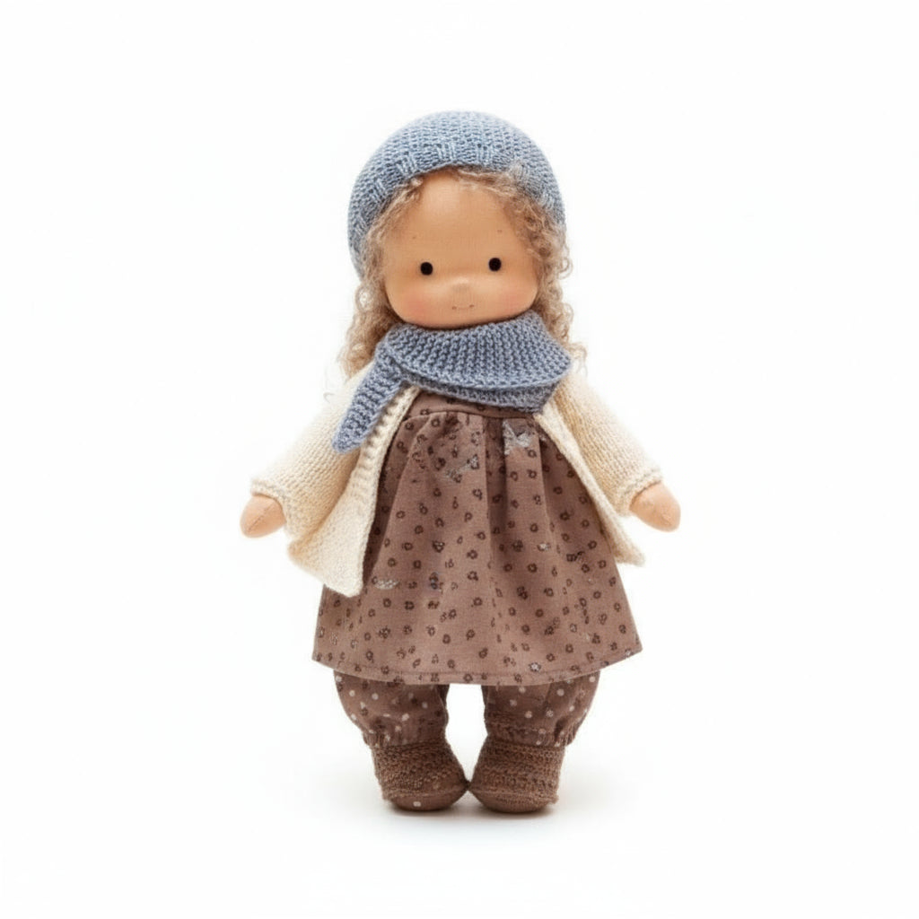 Aurelia Handmade Waldorf Doll Made Of Cotton For Creative Play