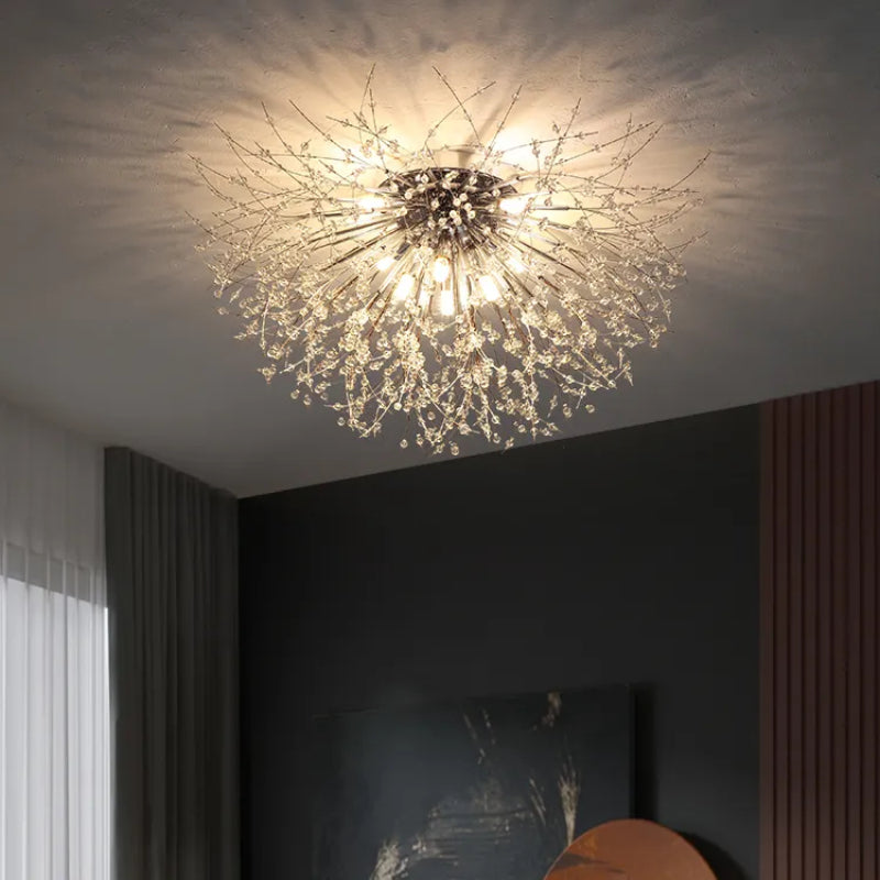 Aureline wit en gouden LED-hanglamp voor woonkamer en eetkamer met metalen frame