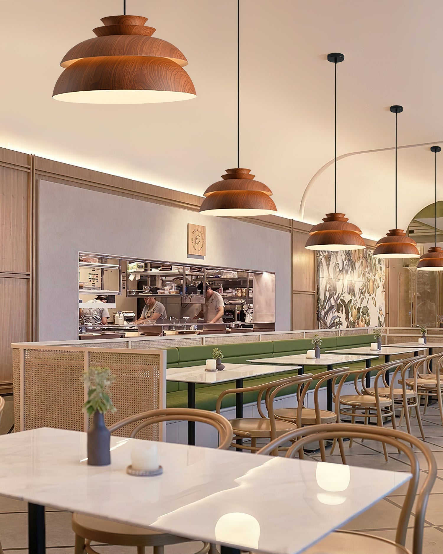 Verdia Aluminum Pendant Light Natural Elegant Ceiling Lamp