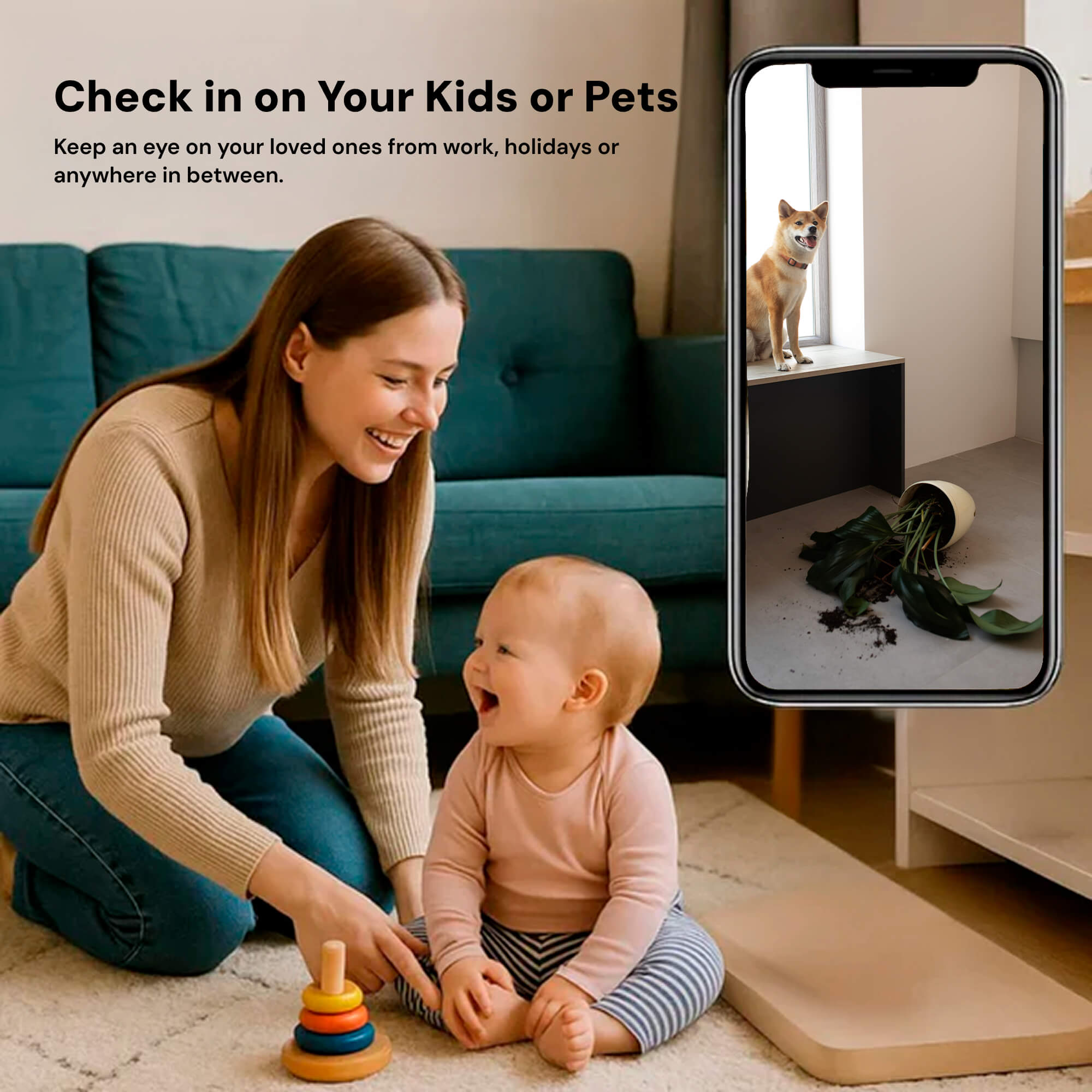 NovaGuard Mini Wireless Hidden Camera With Audio for Nanny Monitoring