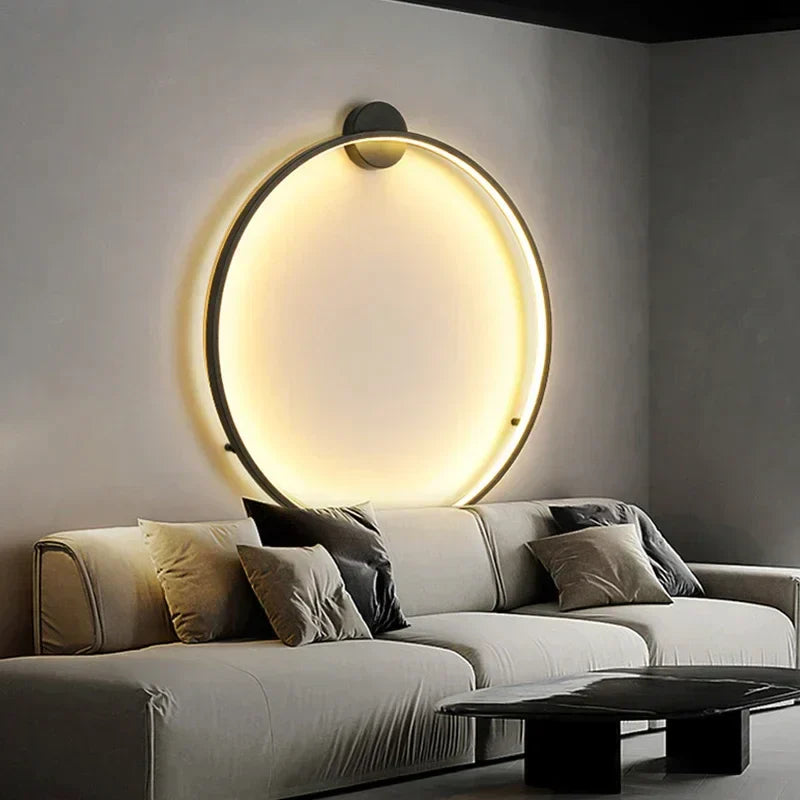 Solarelle Round Minimal Wall Lamp For Modern Living Rooms, Hallways, And Offices