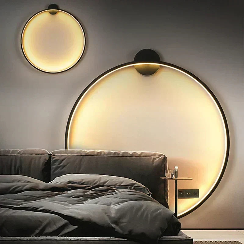 Solarelle Round Minimal Wall Lamp For Modern Living Rooms, Hallways, And Offices