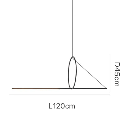 Lampa wisząca Nyara Triangle | Geometryczna lampa sufitowa