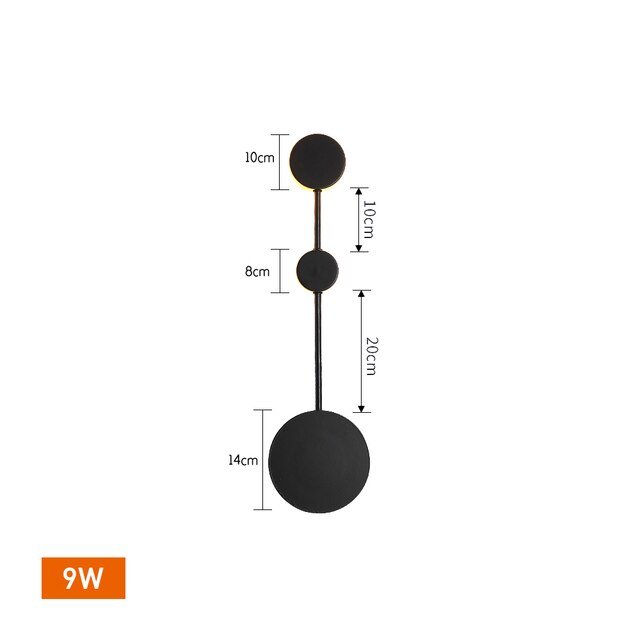 AstraGlow Circular LED Wall Light For Modern Home Decor