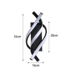 Lyra Spiral Wall Light with Soft Glow and Radiant Accent