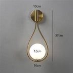 LumenNova Glass Orb Wall Light In Polished Metal Finish Suitable For Hallways