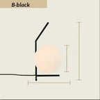 AstraLume Round Glass Table Lamp Modern Minimalist Lighting