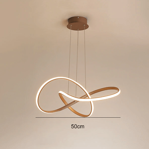 QuantaTwirl LED Pendant Light With Twisted Modern Design