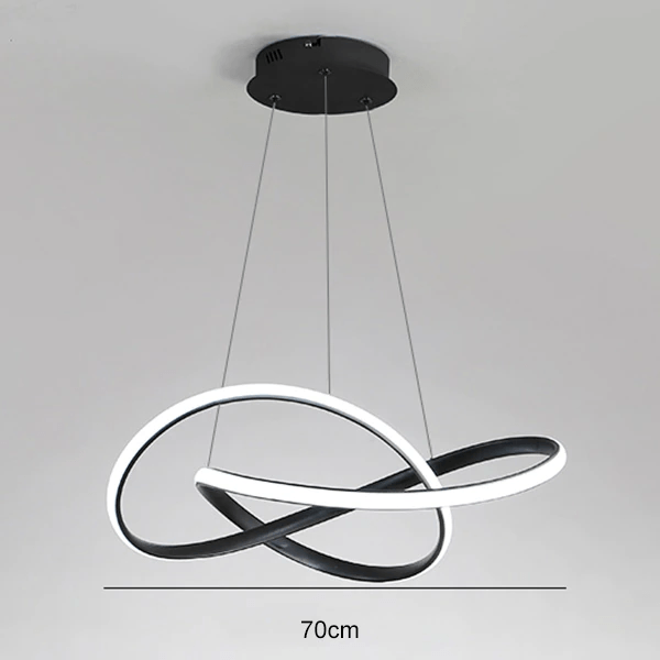 QuantaTwirl LED Pendant Light With Twisted Modern Design