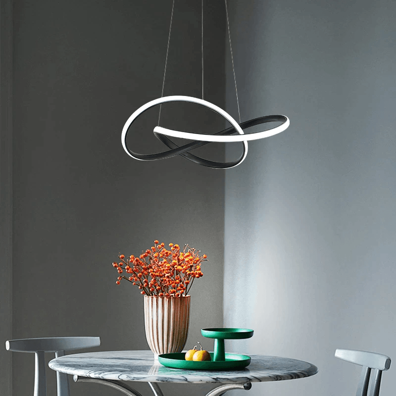 QuantaTwirl LED Pendant Light With Twisted Modern Design