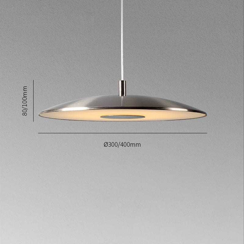Nordic Style LED Pendant Light in Iron and Nickel Finish