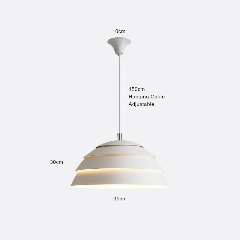 Suspension LED Kirelo Nordic Dome pour cuisines modernes