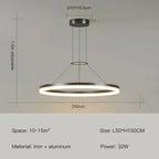 Aurion Slim Suspension Pendant Light Modern Ceiling Lamp for Living Areas