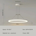 Aurion Slim Suspension Pendant Light Modern Ceiling Lamp for Living Areas
