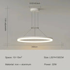 Aurion Slim Suspension Pendant Light Modern Ceiling Lamp for Living Areas