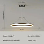 Aurion Slim Suspension Pendant Light Modern Ceiling Lamp for Living Areas