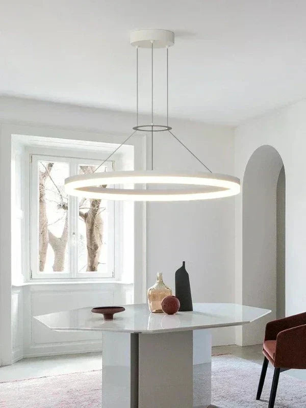 Aurion Slim Suspension Pendant Light Modern Ceiling Lamp for Living Areas