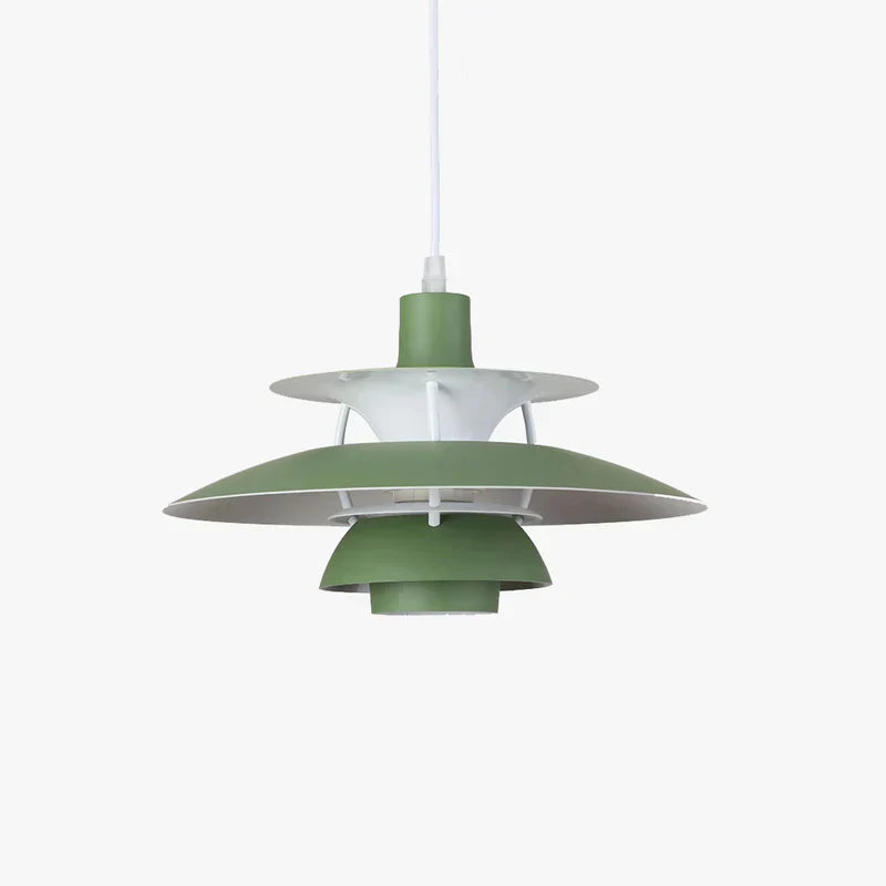 Lunara LED Pendant Lamp in Colorful Metal Finish for Living Spaces