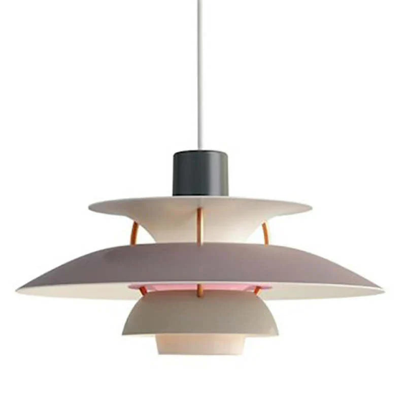Lunara LED Pendant Lamp in Colorful Metal Finish for Living Spaces