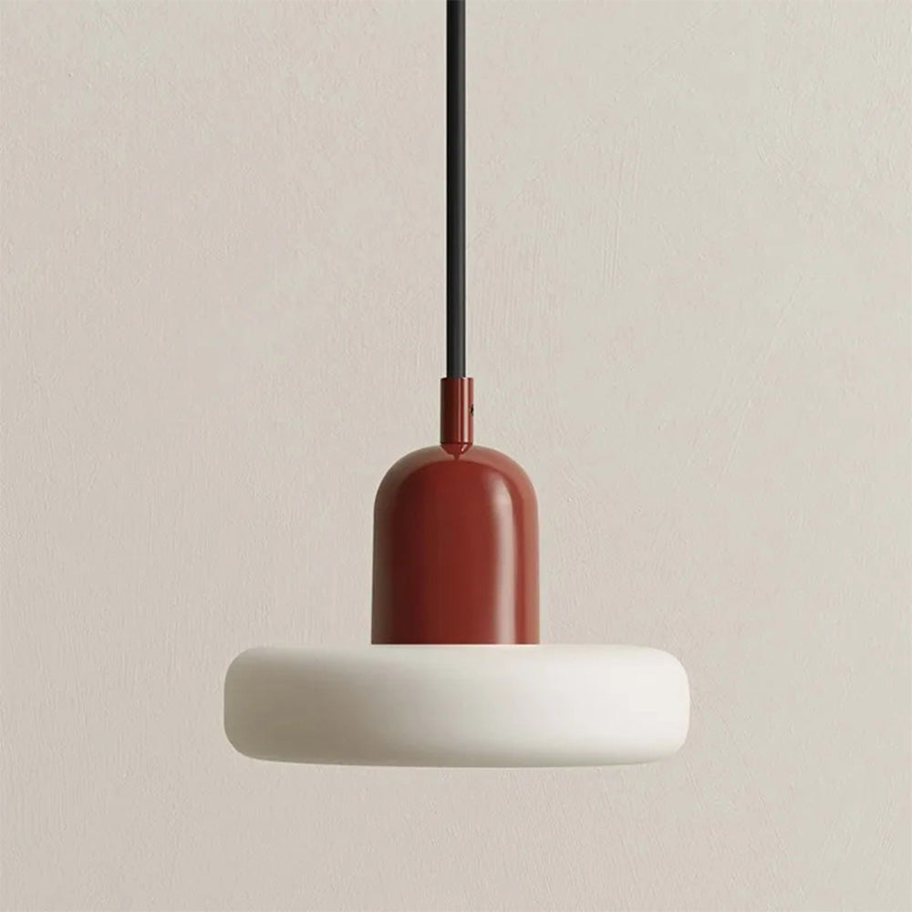 Novael Minimal Pendant Light in Metal and Glass Finish
