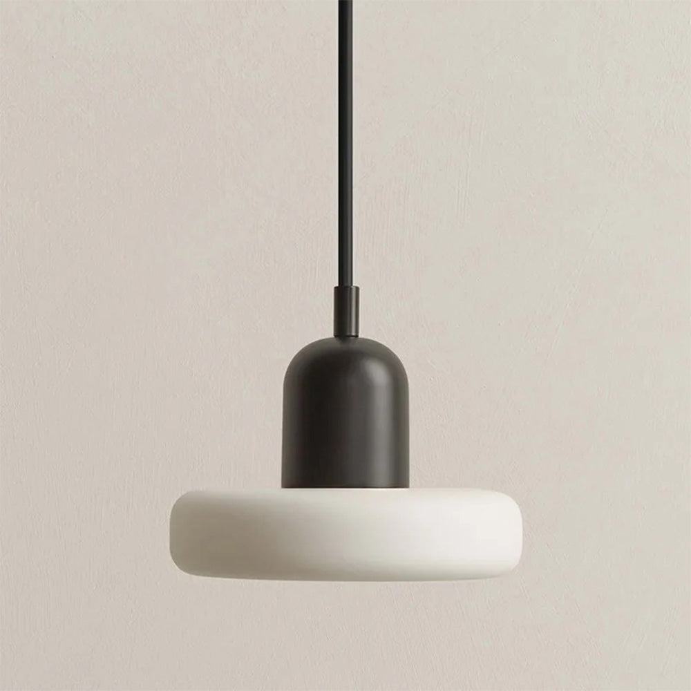 Novael Minimal Pendant Light in Metal and Glass Finish