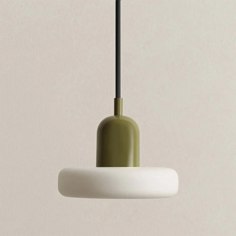 Novael Minimal Pendant Light in Metal and Glass Finish