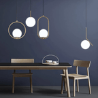 Asteri Glass Orb Pendant Lights | Table Decor Accent